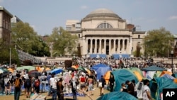 Columbia Üniversitesi kampüsünde günlerce süren İsrail'i protesto eylemleri yapıldı.